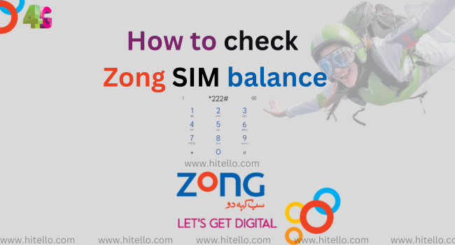 Zong SIM balance check code