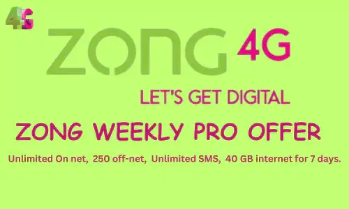 ZONG WEEKLY PRO BEST WEEKLY PACKAGE, 2024
